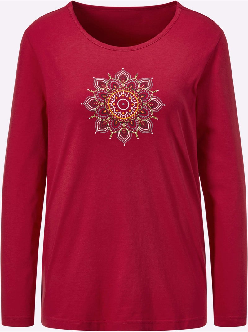Pyjama jersey fin - taille standard - witt Noir Rouge - Kiabi