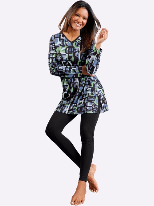 Pyjama Jersey Fin - Taille Standard - Witt - Kiabi Pyjama Jersey Fin - Taille Standard - Witt - Kiabi