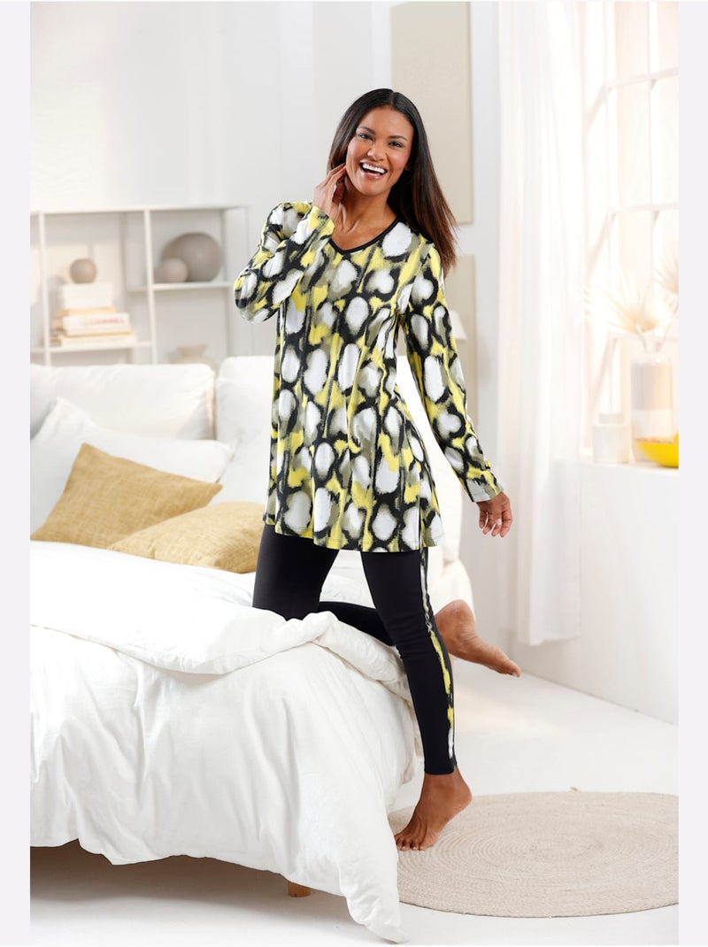 Pyjama Jersey Fin - Taille Standard - Witt Noir Vert - Kiabi