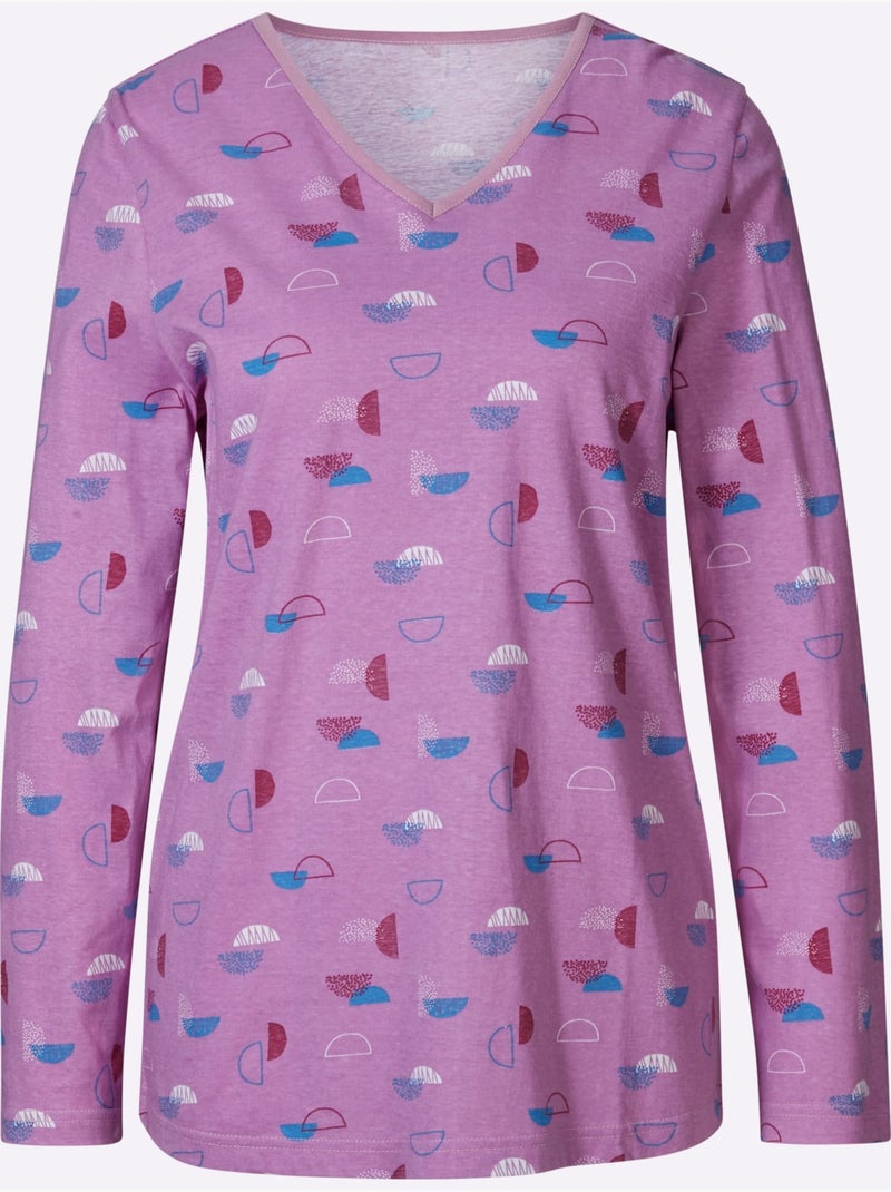 Pyjama jersey fin - taille standard - witt Rose - Kiabi