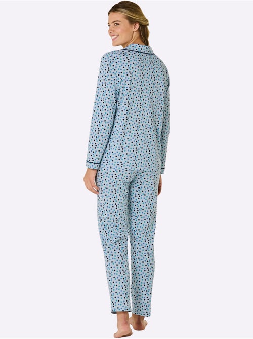 Pyjama jersey fin et flanelle - taille standard - witt - Kiabi Pyjama jersey fin et flanelle - taille standard - witt - Kiabi