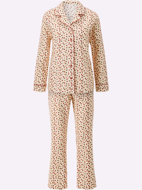 Pyjama jersey fin et flanelle - taille standard - witt - Kiabi Pyjama jersey fin et flanelle - taille standard - witt - Kiabi