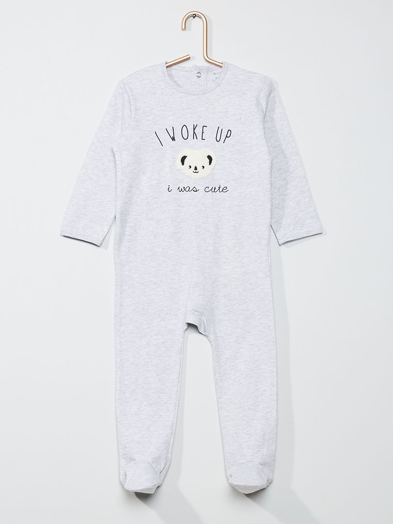 Pyjama jersey gris clair koala - Kiabi