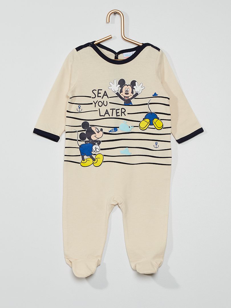 Pyjama jersey 'Mickey' beige - Kiabi