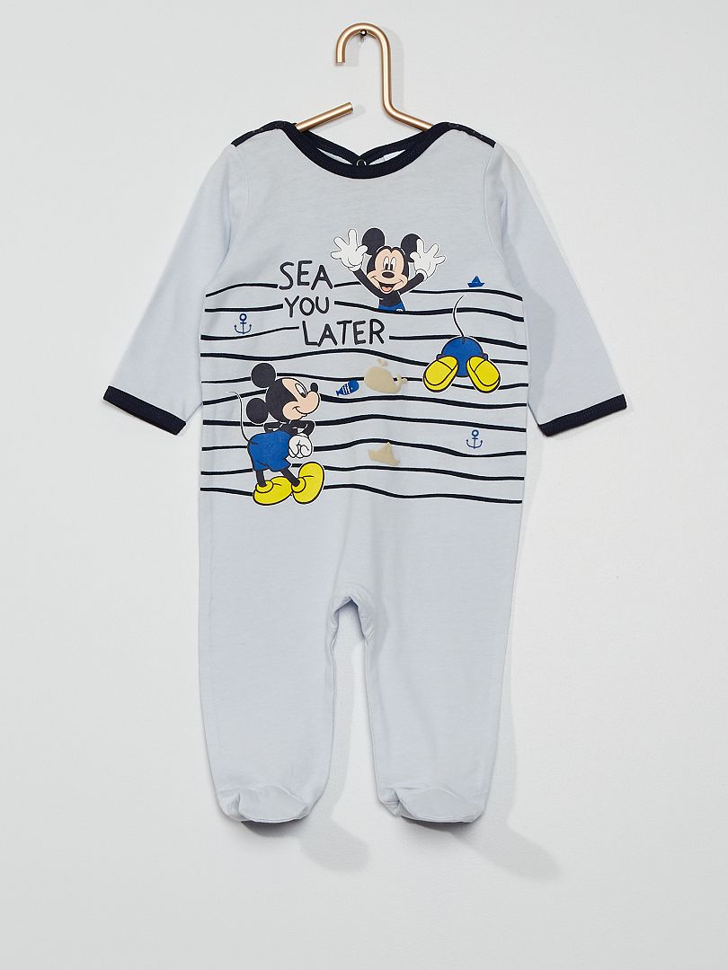 Pyjama jersey 'Mickey' bleu - Kiabi