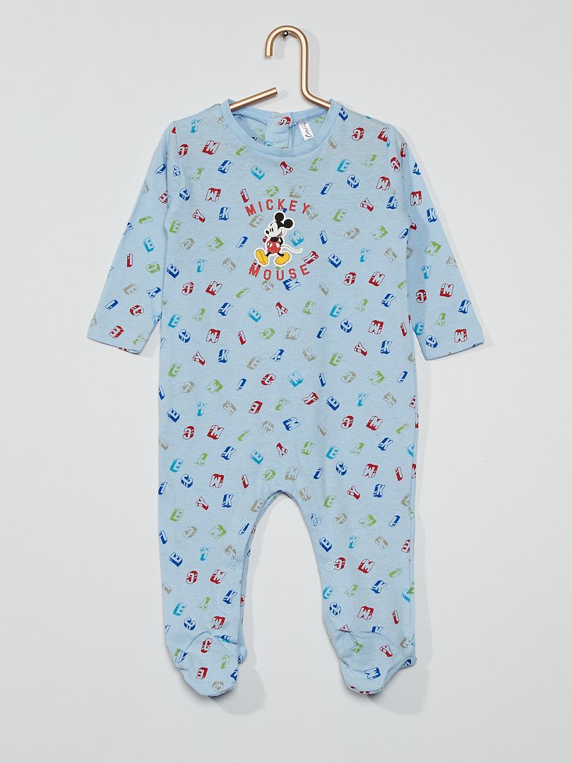 Pyjama jersey 'Mickey' bleu - Kiabi