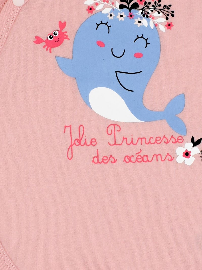 Pyjama Jersey 'mini Princesse''doo&bo' Rose clair - Kiabi