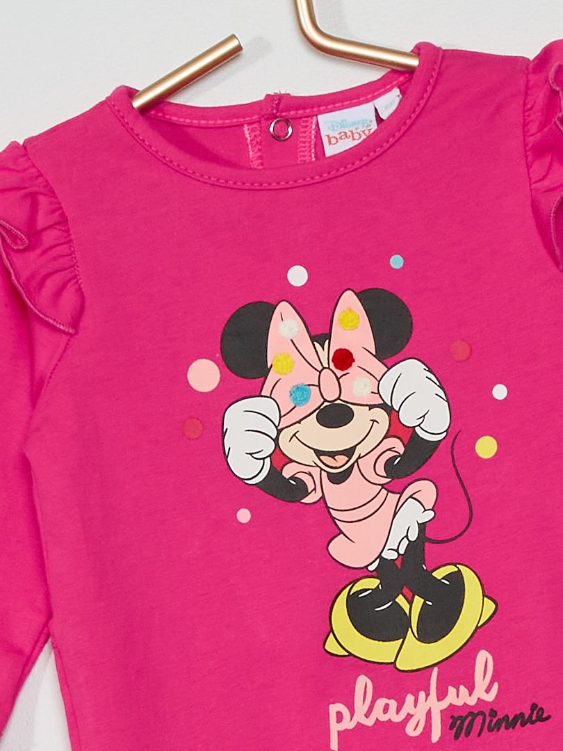 Pyjama Minnie Mouse Fuchsia - Neuf Avec étiquettes, Taille 3 Ans (98cm), Composition Douce