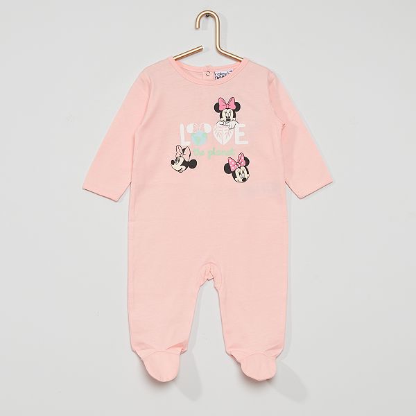 Pyjama Jersey Minnie Bebe Fille Rose Kiabi 10 40