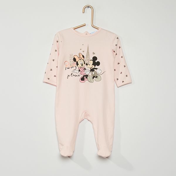 Pyjama Jersey Minnie Bebe Fille Violet Kiabi 12 00