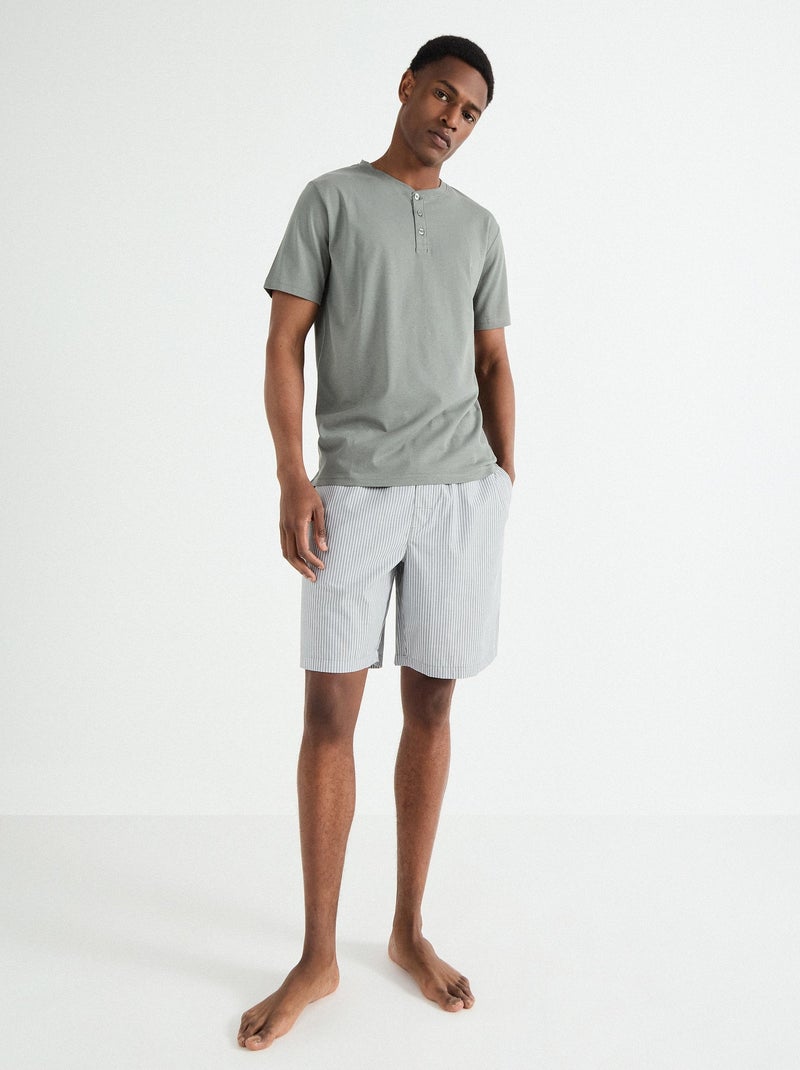 Pyjama Jersey MO Fashion Gris - Kiabi
