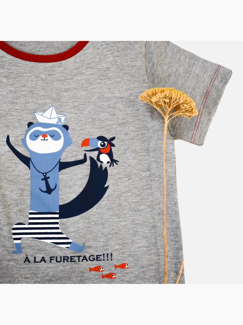 Pyjama Jersey 'moussaillon''doo&bo' Gris - Kiabi