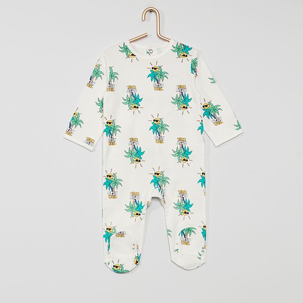 Pyjama Jersey Bebe Fille Blanc Cœur Kiabi 9 00