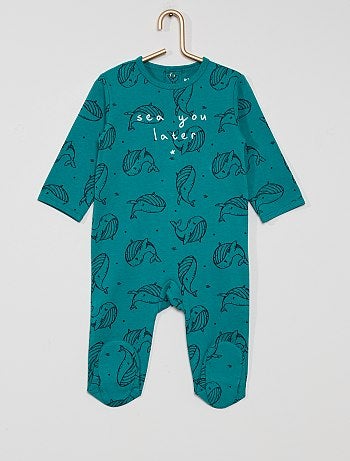 Pyjama Vetements Bebe Vert Kiabi