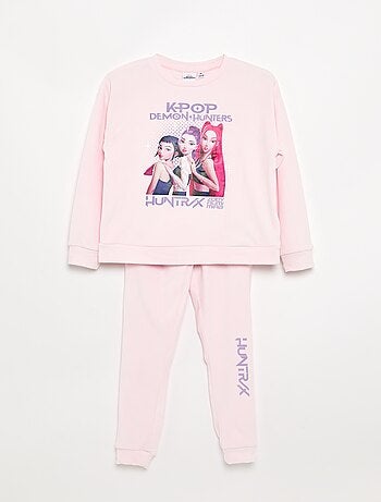 Pyjama 'KPop Demon Hunters' 2 pièces - T-shirt à manches longues + pantalon