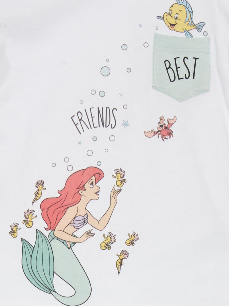 Pyjama 'La petite sirène' 'Disney' pièces blanc/vert