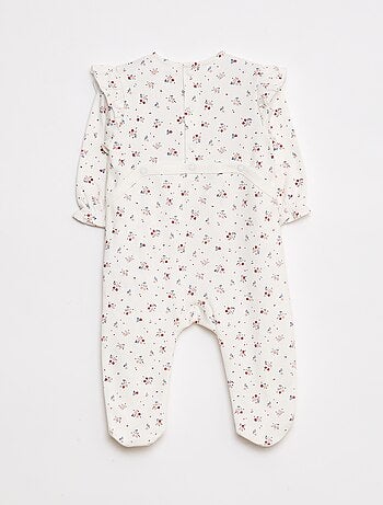 Pyjama léger avec volants et motif floral
