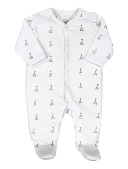 Pyjama léger blanc Sophie la girafe (3 mois) - Kiabi