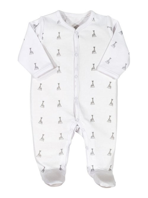 Pyjama léger blanc Sophie la girafe (3 mois) - Kiabi
