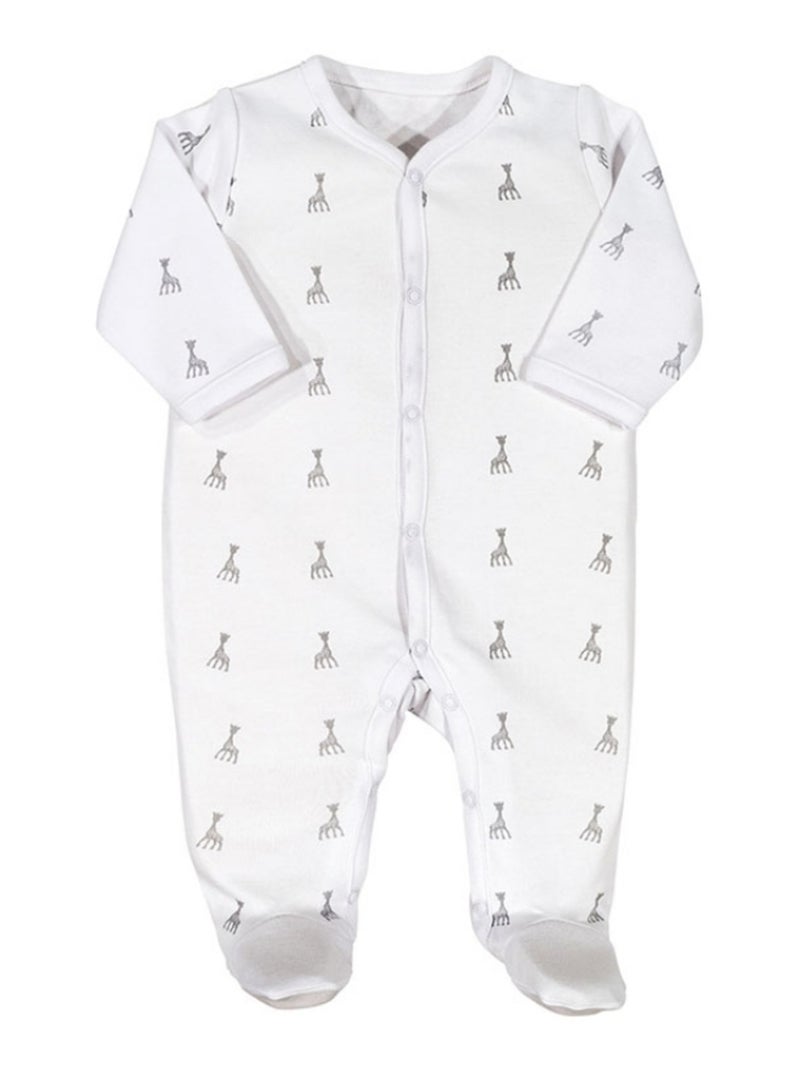 Pyjama léger blanc Sophie la girafe (3 mois) Blanc - Kiabi