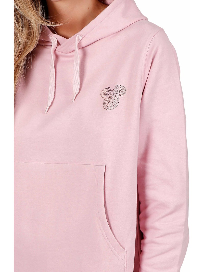Pyjama legging sweat capuche Minnie Soft Disney Rose - Kiabi