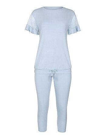 Pyjama leggings top manches courtes Smooth