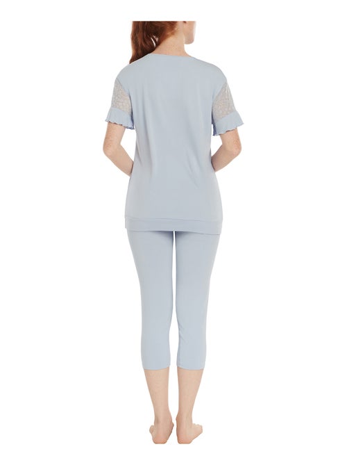 Pyjama leggings top manches courtes Smooth - Kiabi