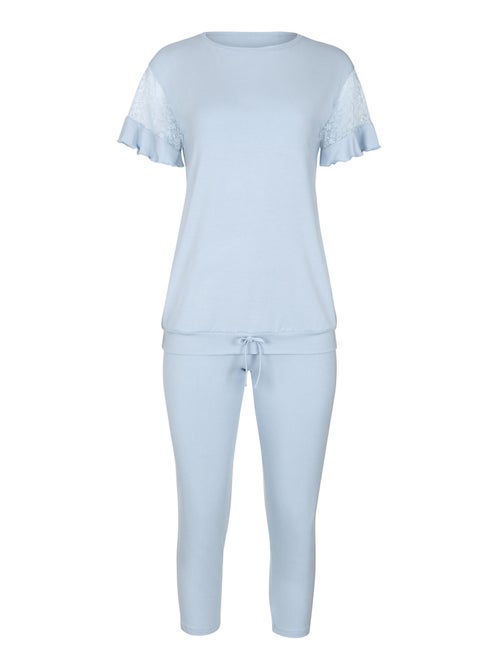 Pyjama leggings top manches courtes Smooth - Kiabi