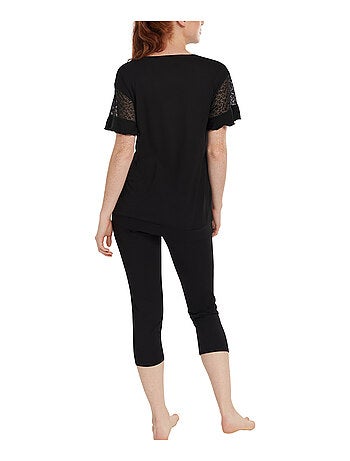 Pyjama leggings top manches courtes Smooth