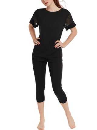 Pyjama leggings top manches courtes Smooth