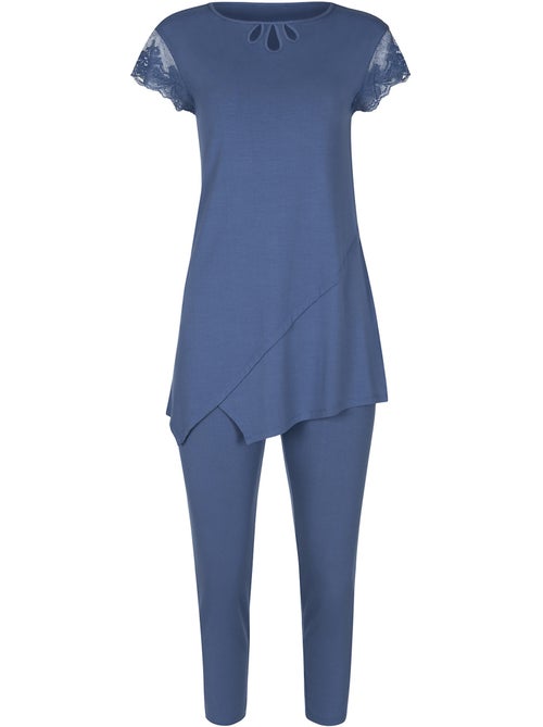 Pyjama leggings tunique manches courtes Juliette - Kiabi