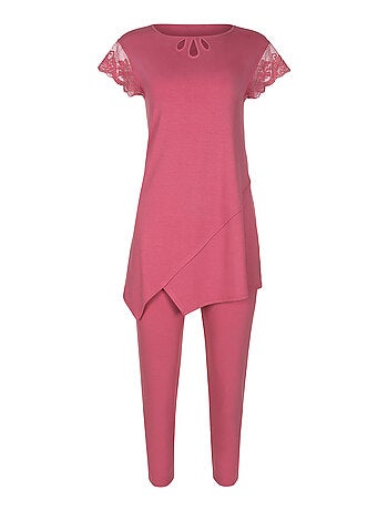 Pyjama leggings tunique manches courtes Juliette