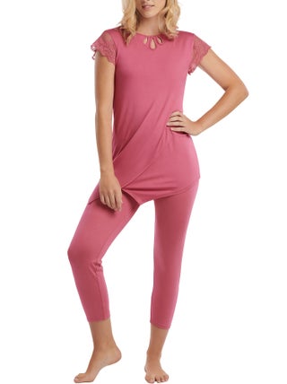 Pyjama leggings tunique manches courtes Juliette