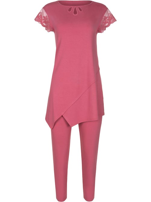 Pyjama leggings tunique manches courtes Juliette - Kiabi