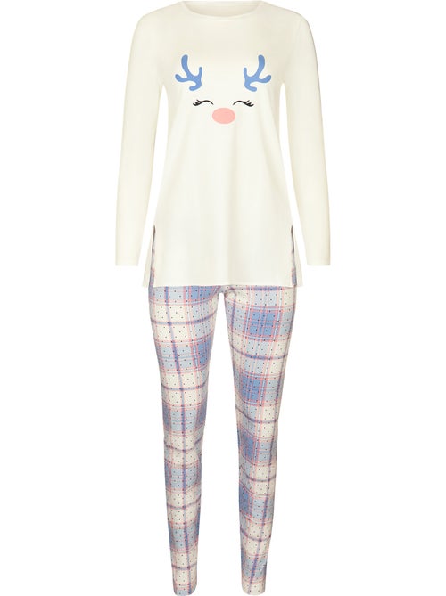 Pyjama leggings tunique manches longues Holiday - Kiabi