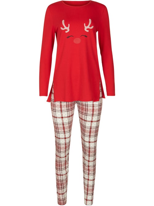 Pyjama leggings tunique manches longues Holiday - Kiabi