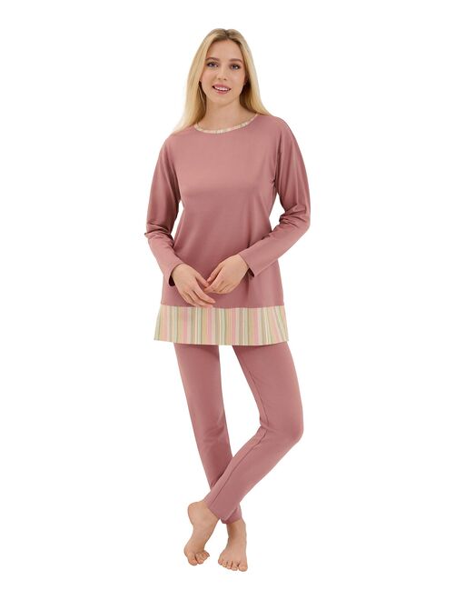 Pyjama leggings tunique manches longues Maxine - Kiabi