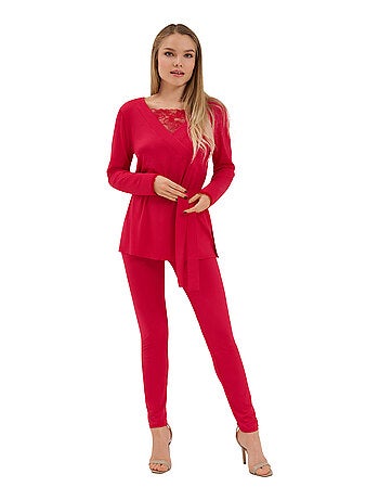 Pyjama leggings tunique manches longues Sympathy