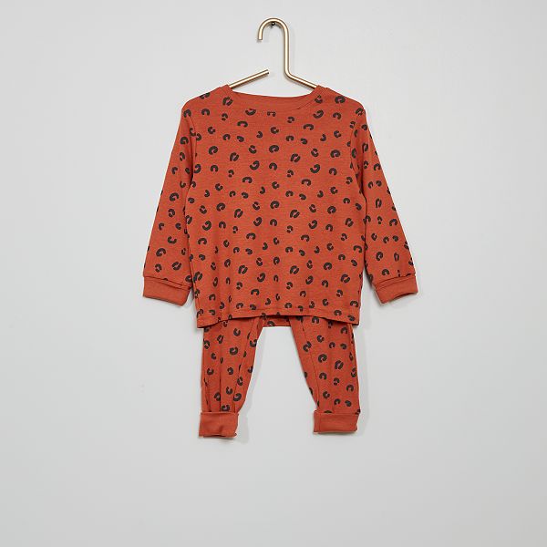 Pyjama Leopard Le 2eme A 1 Bebe Garcon Rouge Kiabi 9 00