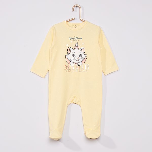 Pyjama Les Aristochats De Disney Bebe Fille Jaune Kiabi 10 00