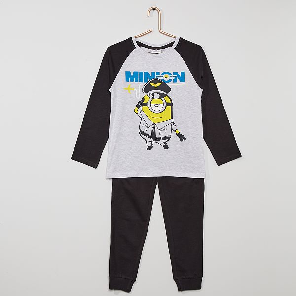 Pyjama Les Minions Garcon Noir Gris Kiabi 10 00