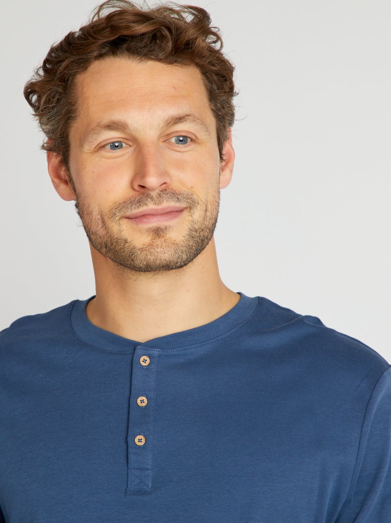 Pyjama long - 2 pièces Bleu - Kiabi