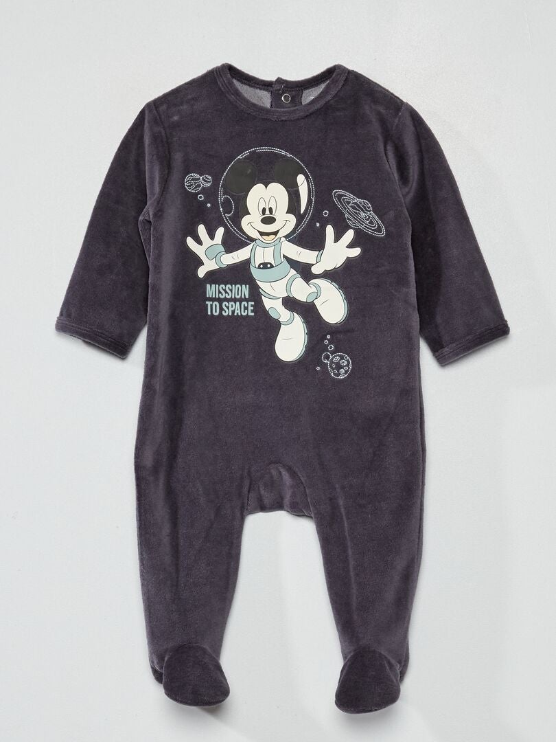 Pyjama long - Imprimé 'Mickey' - 1 pièce Gris 'Mickey' - Kiabi