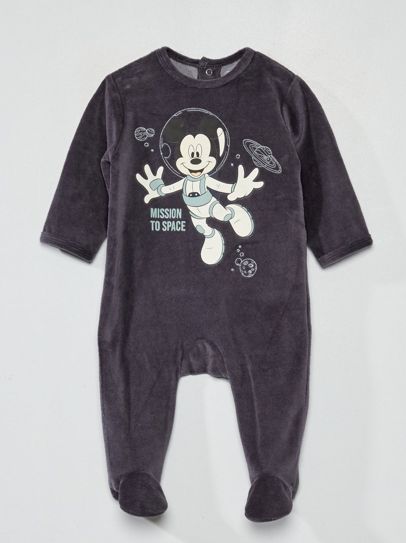 Pyjama long - Imprimé 'Mickey' - 1 pièce Gris 'Mickey' - Kiabi
