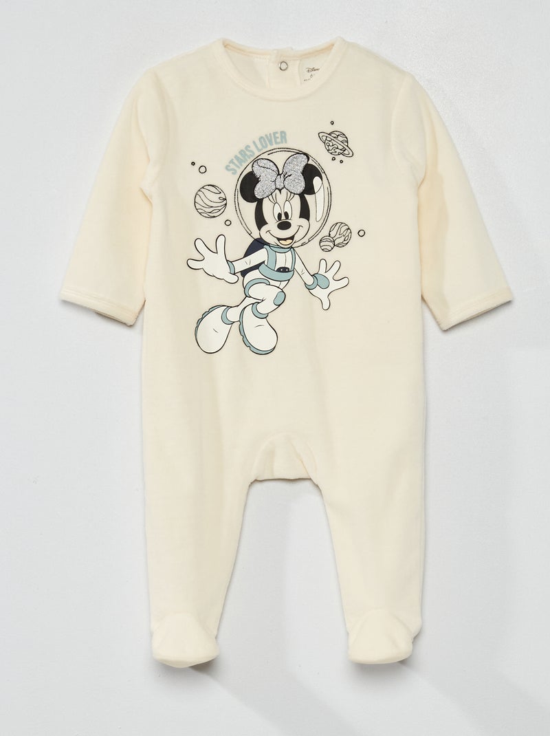 Pyjama long - Imprimé 'Minnie' - 1 pièce Blanc 'Minnie' - Kiabi