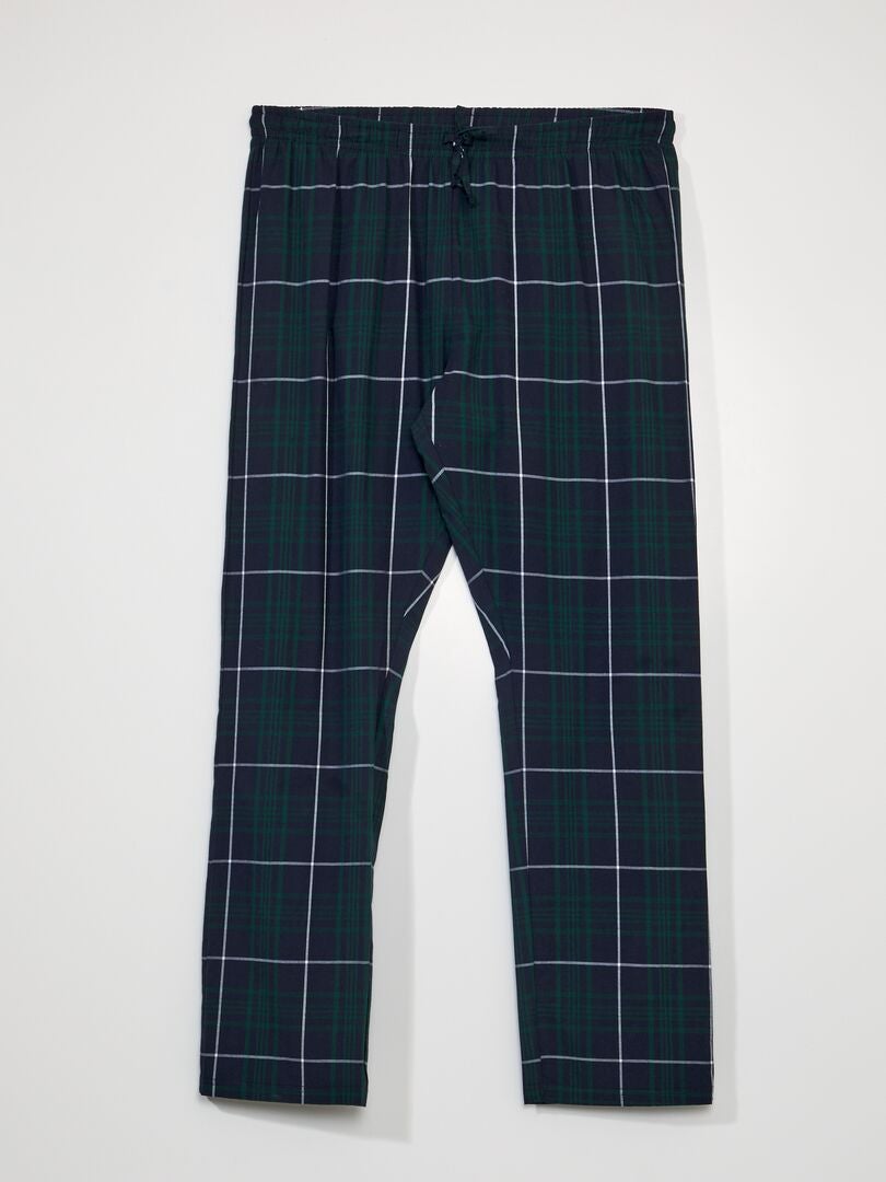 Pyjama homme long en coton Wagons - Bleu - Kiabi - 62.97€