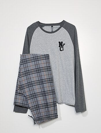 Pyjama long - imprimé NYC - 2 pièces