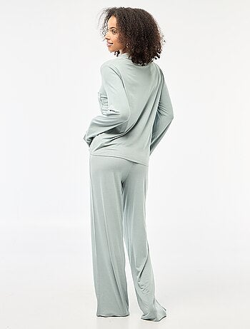Pyjama long 2 pièces chemise + pantalon - 2 pièces