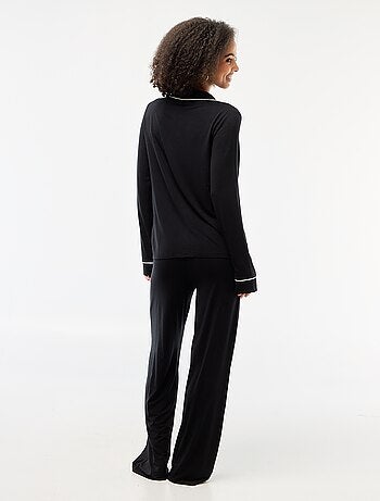 Pyjama long 2 pièces chemise + pantalon - 2 pièces