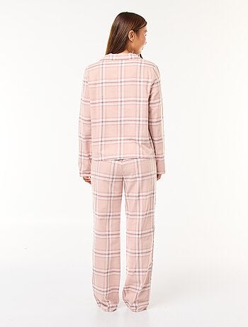 Pyjama long 2 pièces chemisier + pantalon - 2 pièces